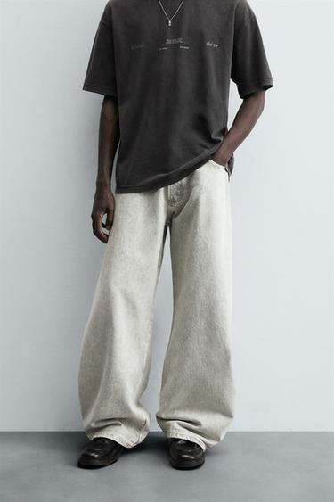 Zara BALLOON FIT JEANS - Gray