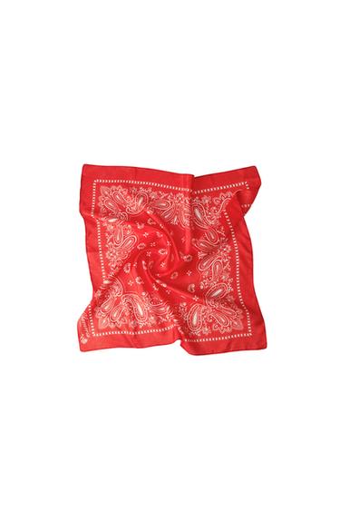 100% SILK PAISLEY BANDANA WILLY CHAVARRIA X ZARA - Red by Zara