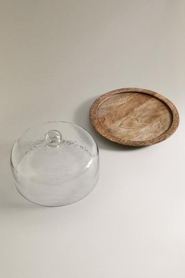 HAMMERED CAKE STAND - Light beige by Zara - Image 1