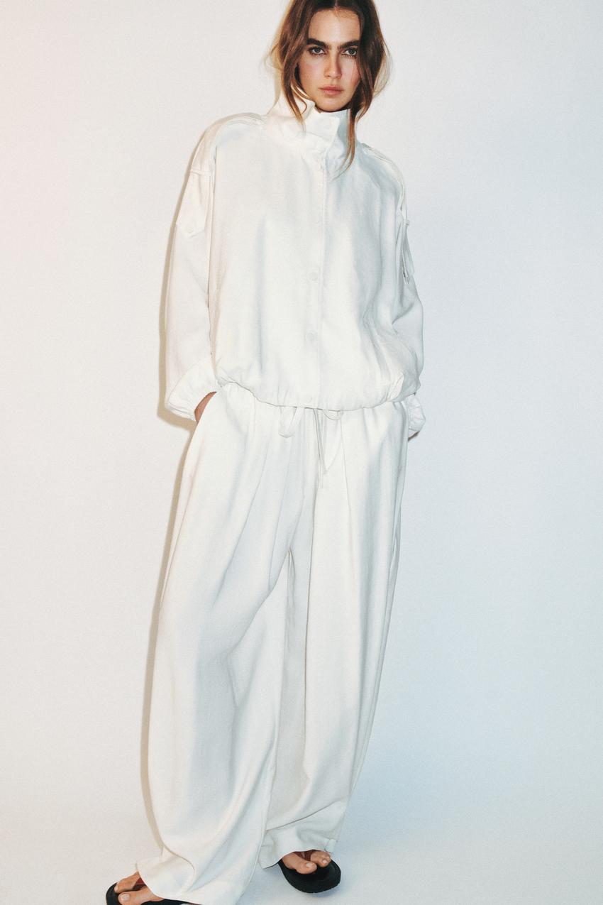ハイネックジャケット - オフホワイト | ZARA Japan / 日本