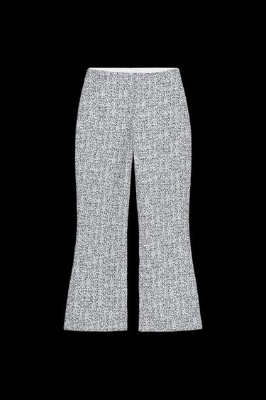 PANTALÓN ESTRUCTURA FLARE - Azul de Zara - Imagen 0