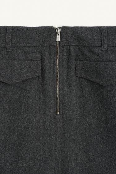 STRGHT CRG PCKTS SKRT - Gris moyen de Zara - Image 6