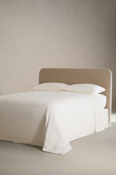 PERCALE DUVET COVER (800 THREAD COUNT) - Ecru by Zara - Image 1