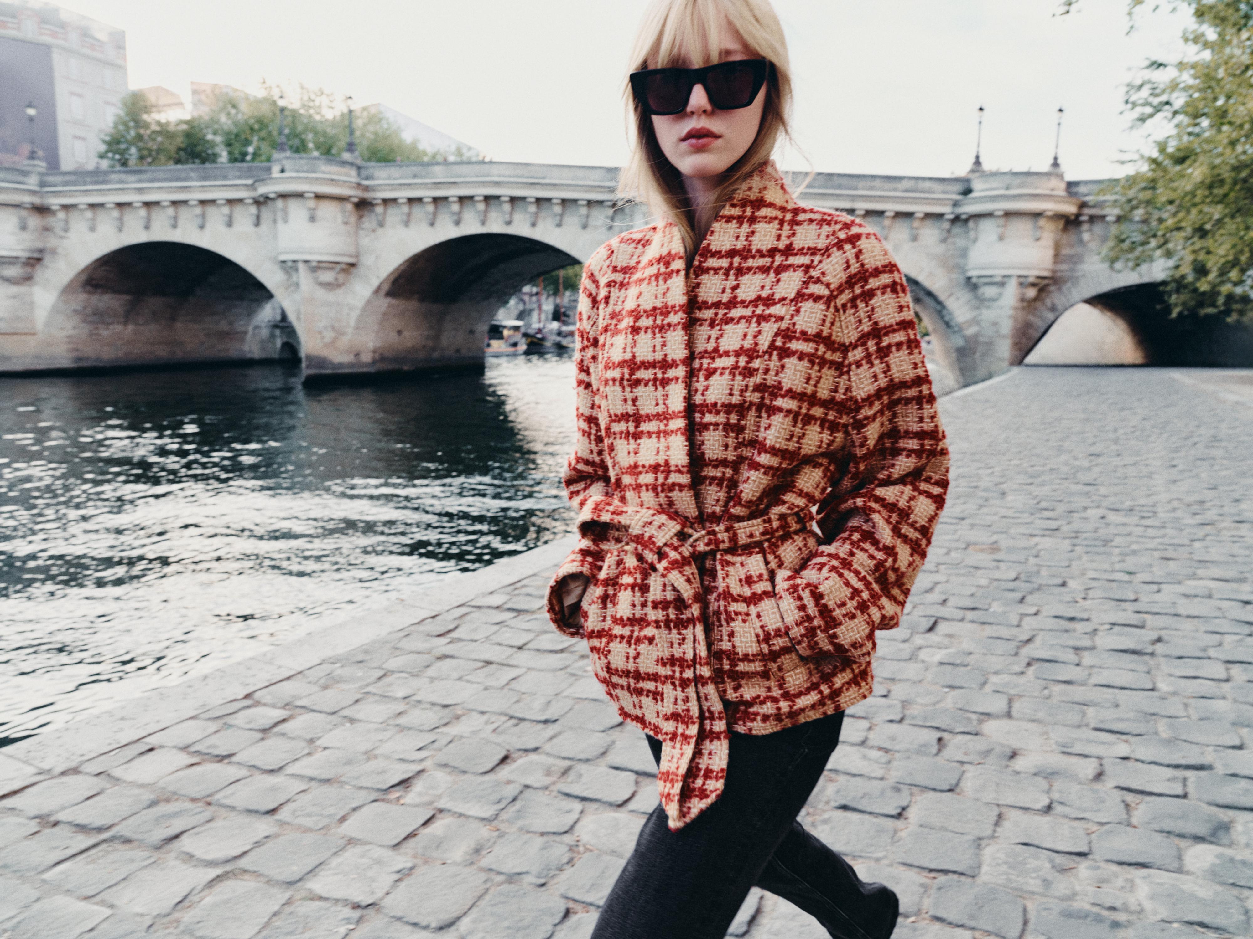 Zw Collection Belted Wool Jacket by Zara