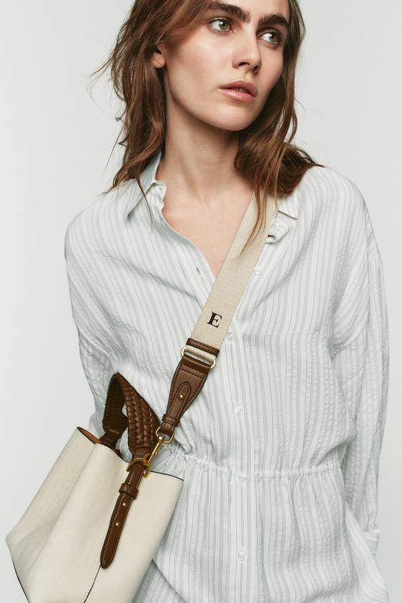 WOVEN STRAP CANVAS BAG from Zara - $55.90
