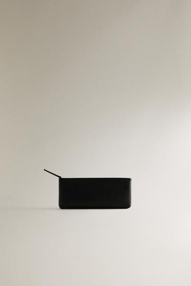 ESTUCHE PORTAOBJETOS PIEL - Negro de Zara - Imagen 0