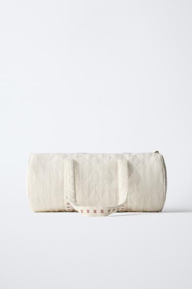 SAC BOWLING BRODERIES - Blanc écru de Zara - Image 4