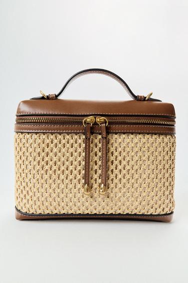BRAIDED VANITY BAG - Light beige by Zara