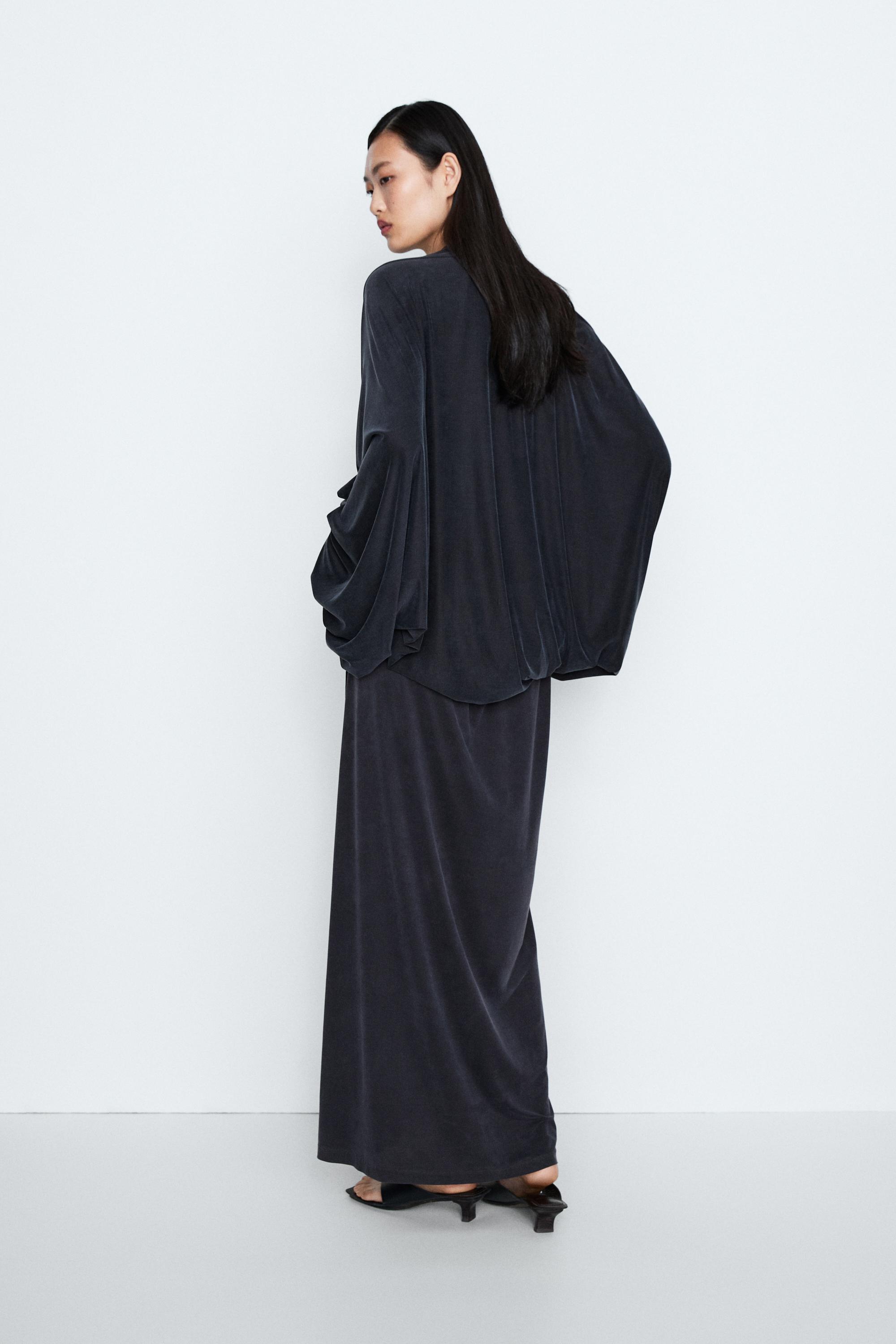 Draped Bolero Top - STUDIO - Blue | ZARA United States