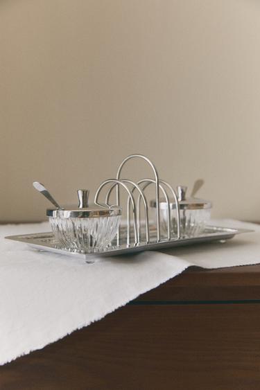 Zara METAL TOAST AND CONTAINER RACK - Silver