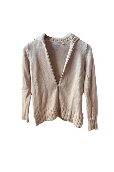 CHAQUETA DE PUNTO BEIGE