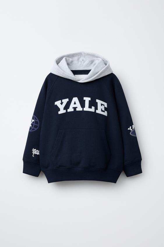 SUDADERA CAPUCHA YALE UNIVERSITY™ - Marino de Zara - Imagen 0