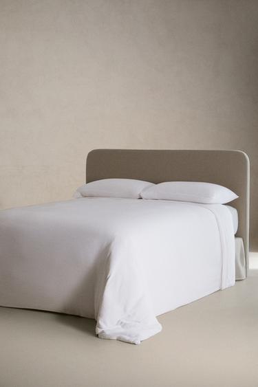 MUSLIN FLAT SHEET - White by Zara - Image 1