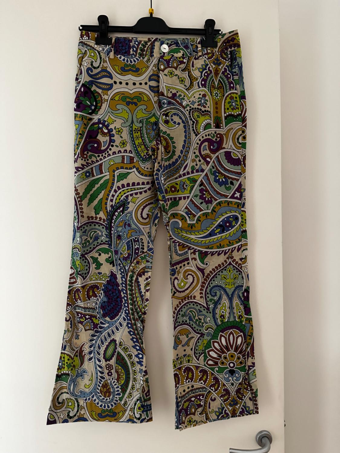 PRINTED FLARED TROUSERS - Image 2