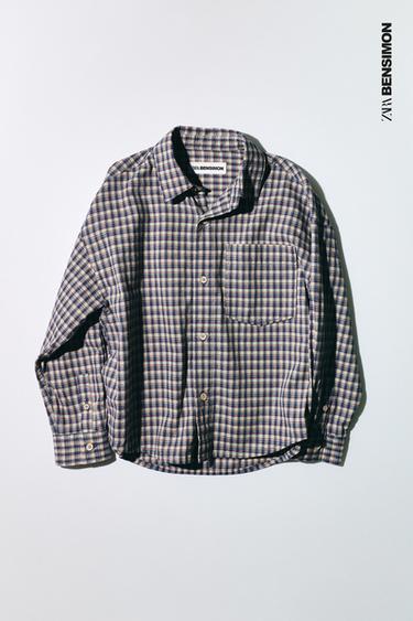 BENSIMON ® X ZARA CHECK SHIRT - Blue by Zara