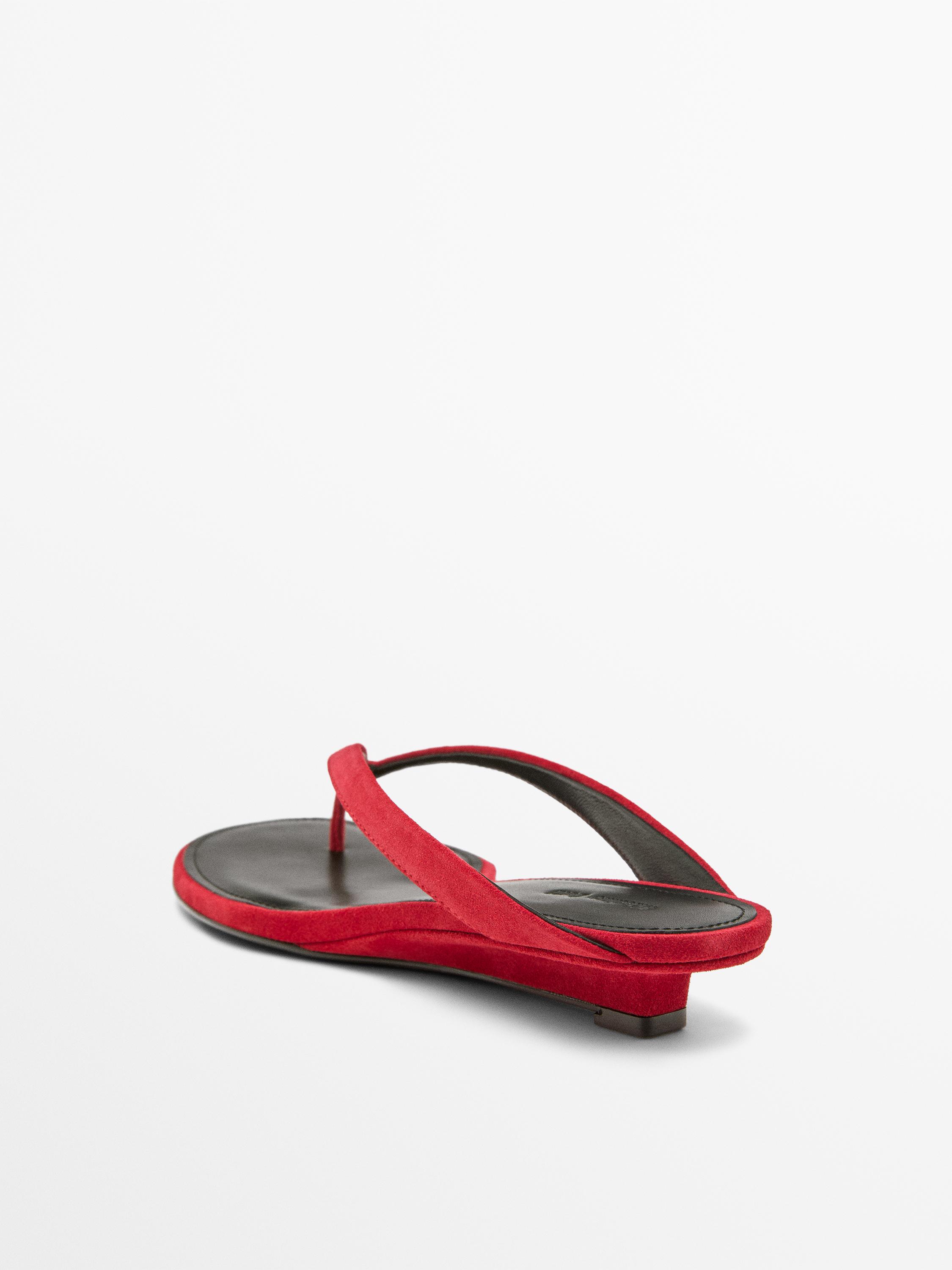 Sandale entre-doigts talon midi