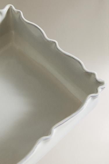 PLAT FOUR FAÏENCE TEXTURÉE - Gris / Beige de Zara - Image 2