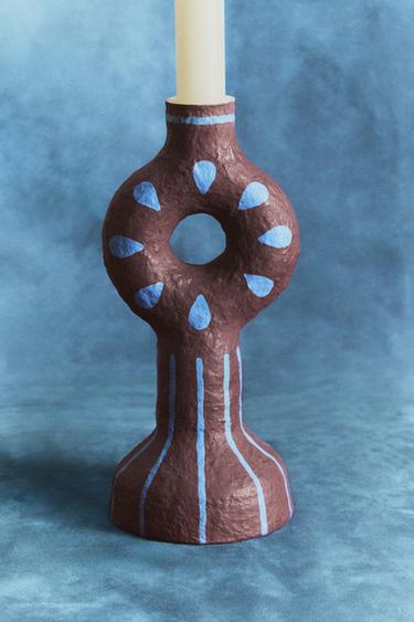 PAPIER-MÂCHÉ CANDLESTICK - various by Zara