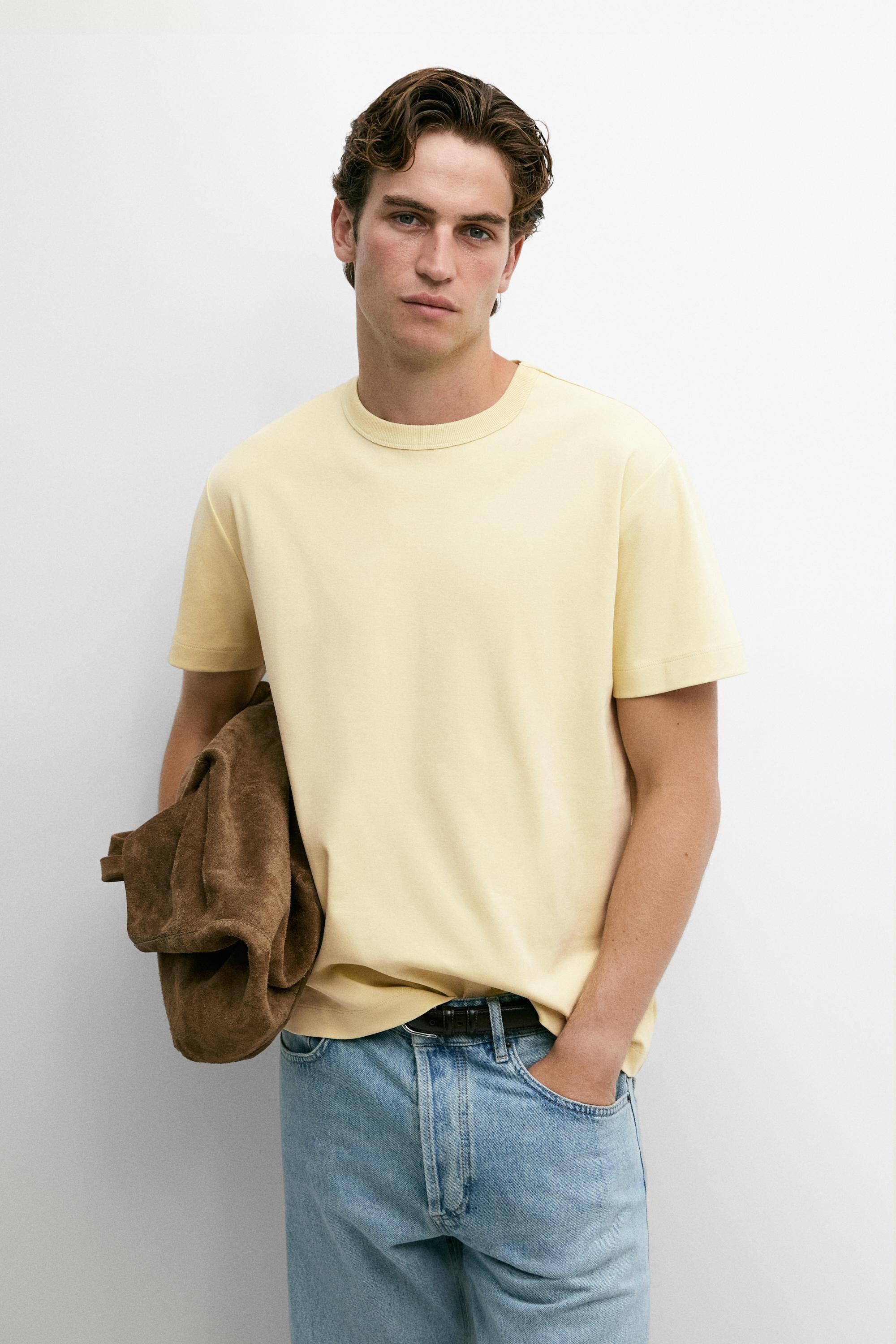 100% cotton short-sleeve T-shirt — Lime green
