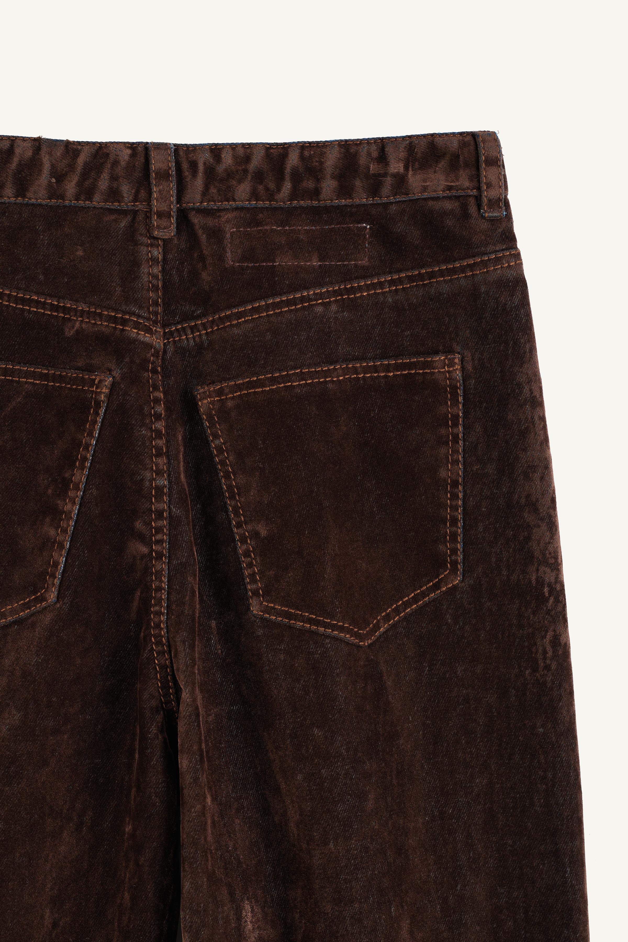 LIMITED EDITION WIDE-LEG VELVET PANTS