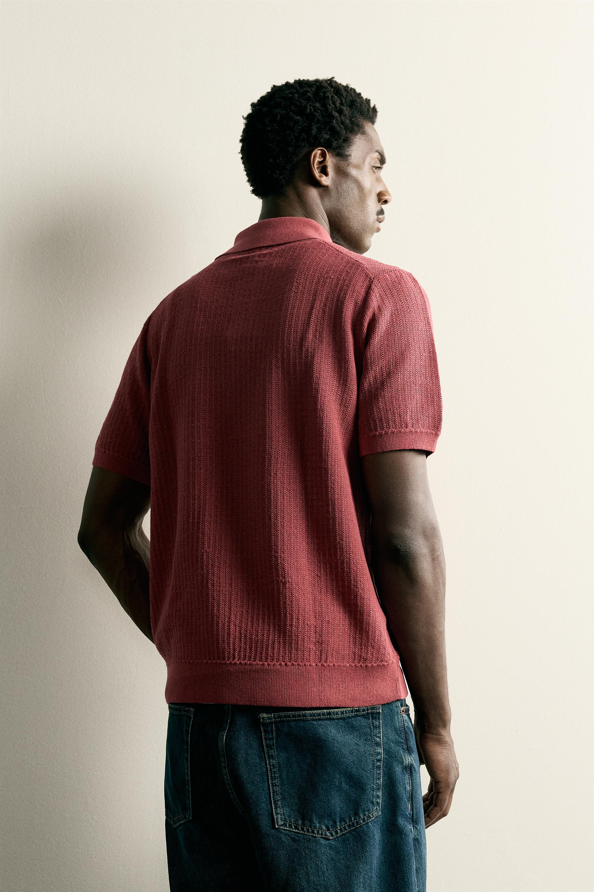POLO EN MAILLE REGULAR FIT STRUCTURÉ