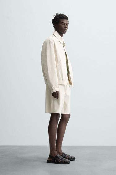 VESTE STRUCTURÉE À RAYURES - rayures de Zara - Image 3