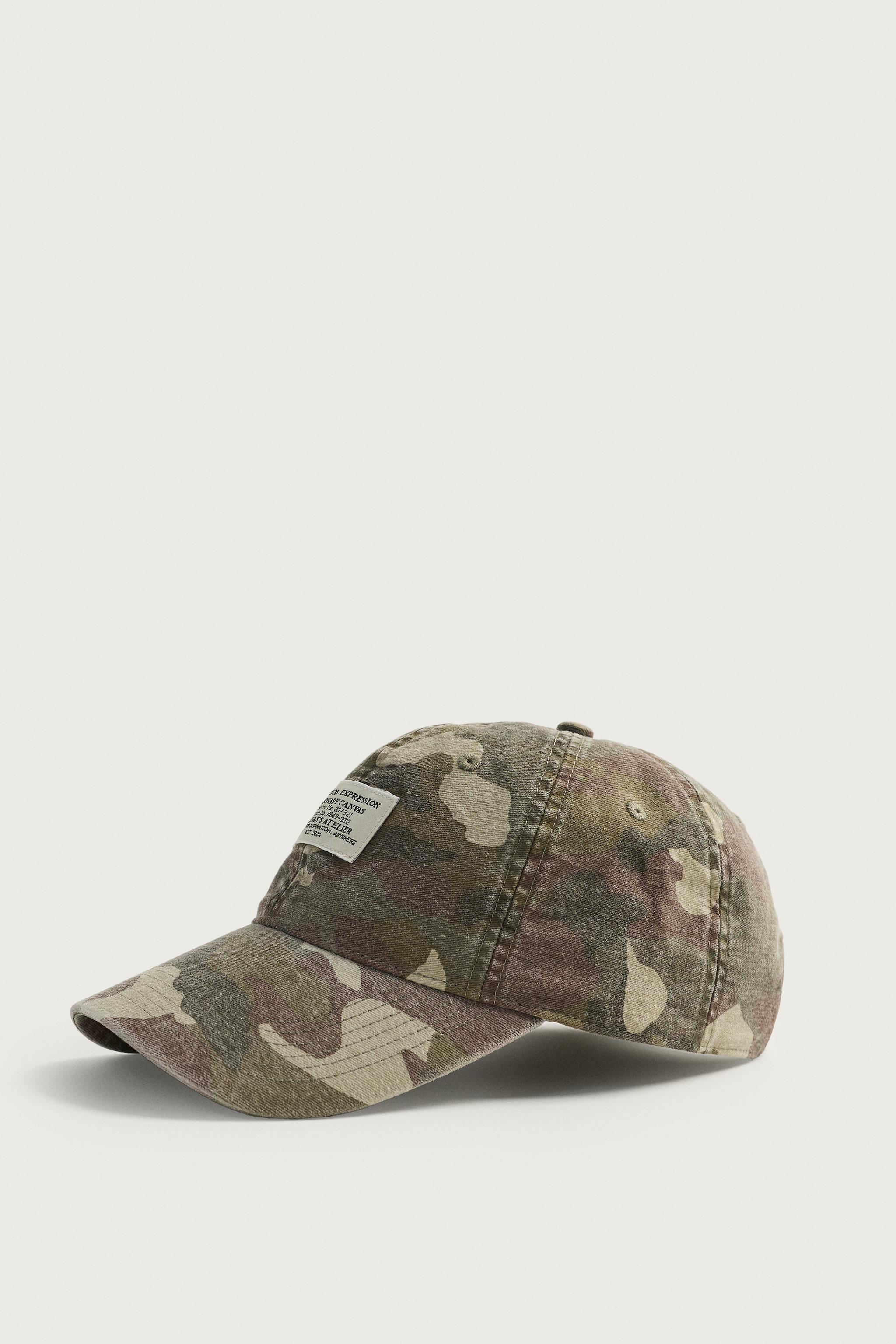 ABSTRACT PRINT PATCH CAP - Khaki | ZARA Singapore