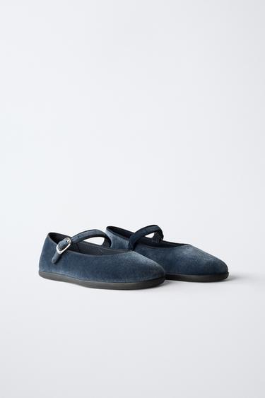 BAILARINA TERCIOPELO - Azul de Zara