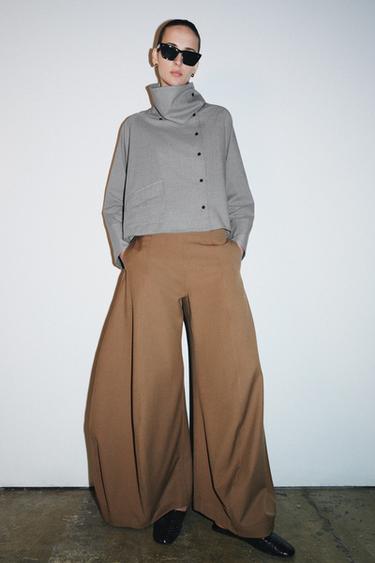 OVERSIZE ΠΟΥΚΑΜΙΣΟ ΚΑΡΟ ΤΣΕΠΗ ZW COLLECTION - Μπλε του Zara - Εικόνα 0