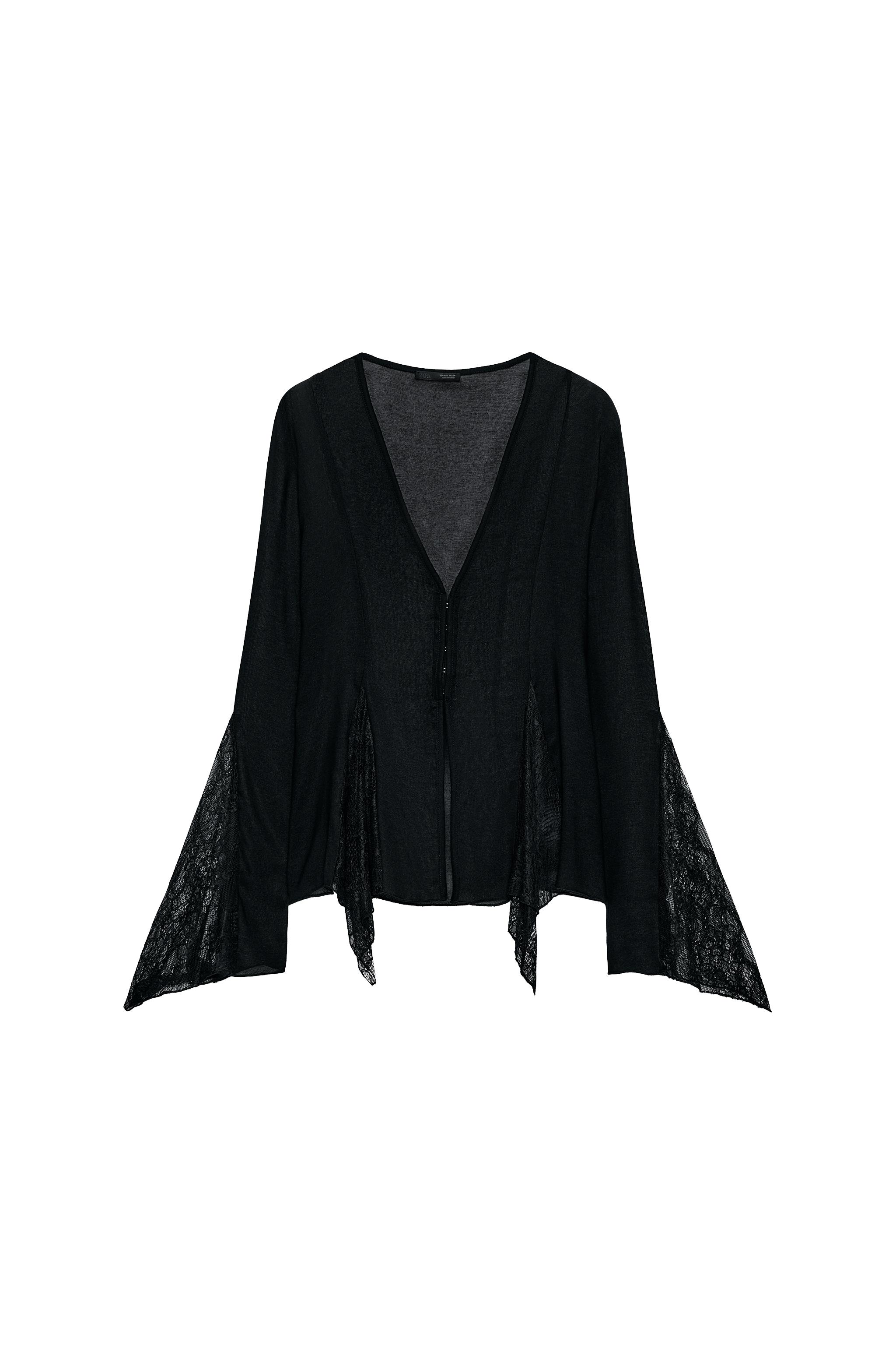 COMBINATION LACE TOP - Black | ZARA United States