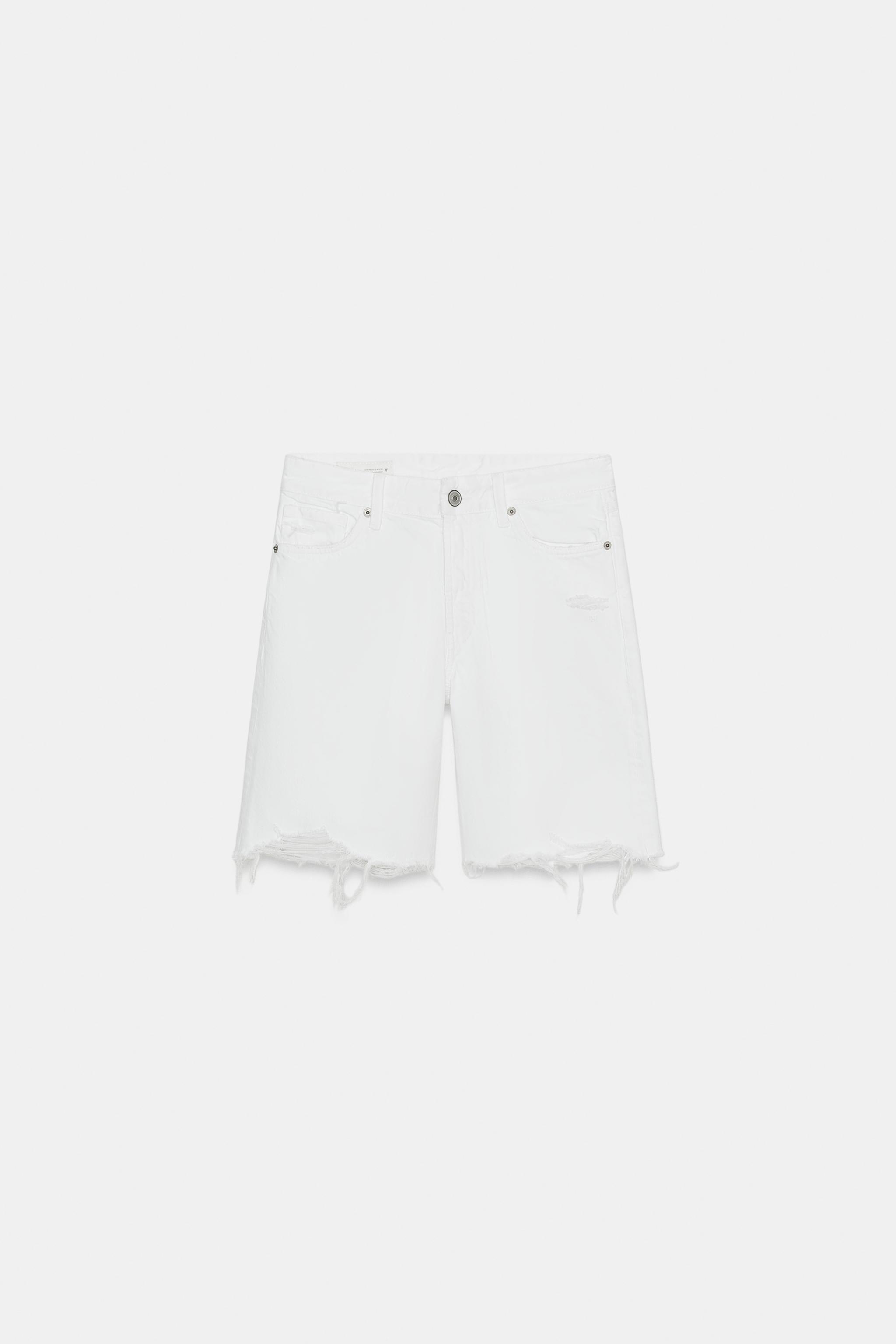 ORTA BEL DISTRESSED DENIM BERMUDA - Görsel 5