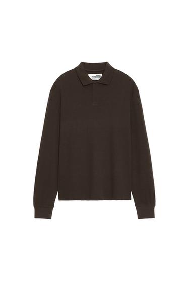 SOSHIOTSUKI x ZARA 와플 스트럭처 폴로셔츠 - Zara 브라운