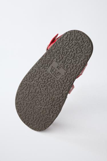 STUDDED CAGE SANDALS - Red by Zara - Image 6