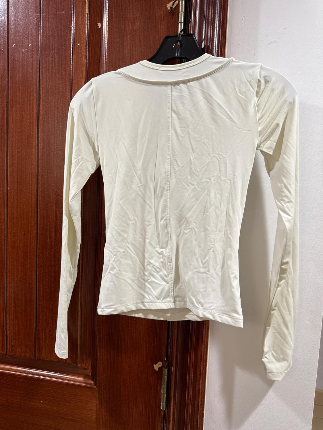 WASHED EFFECT FLARED INTERLOCK PANTS - Image 3