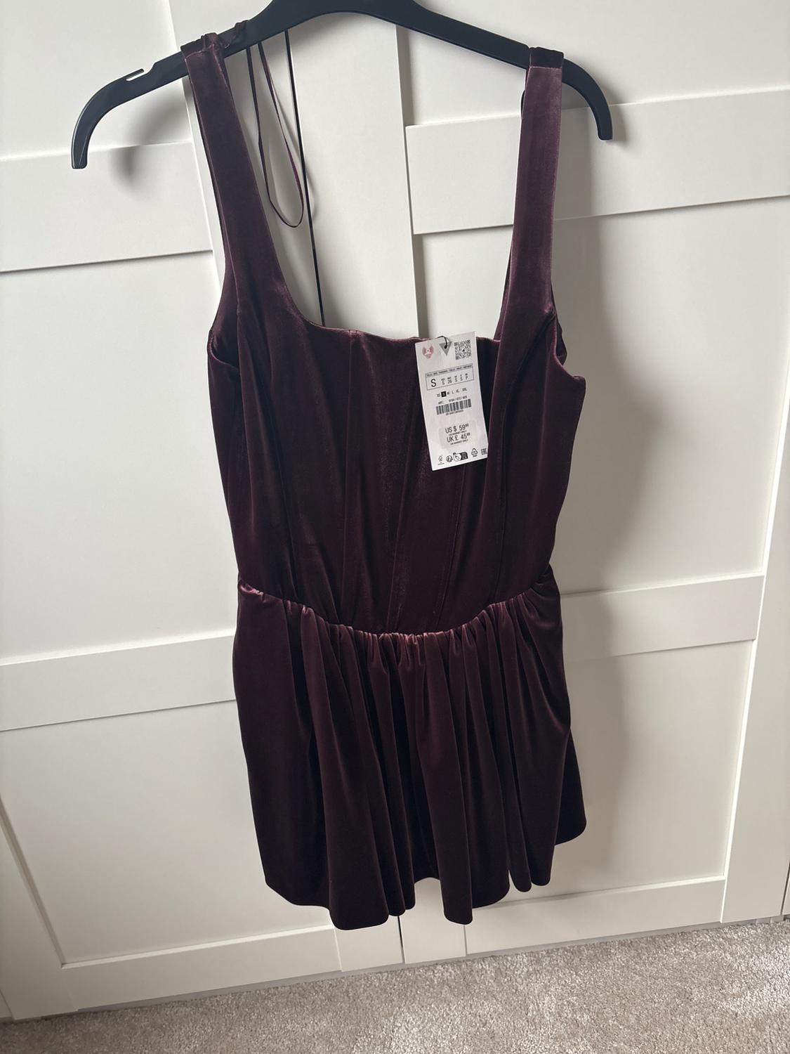 VELVET CORSET DRESS