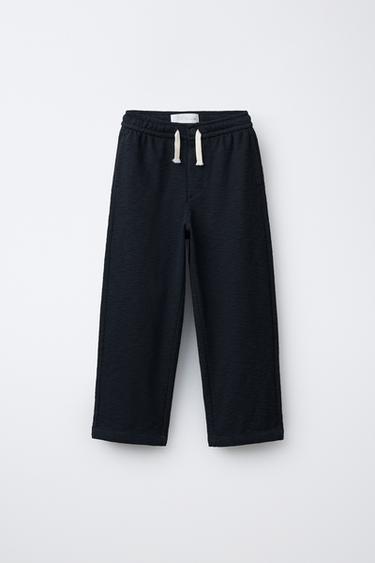 RUSTIC TROUSERS - Navy blue by Zara