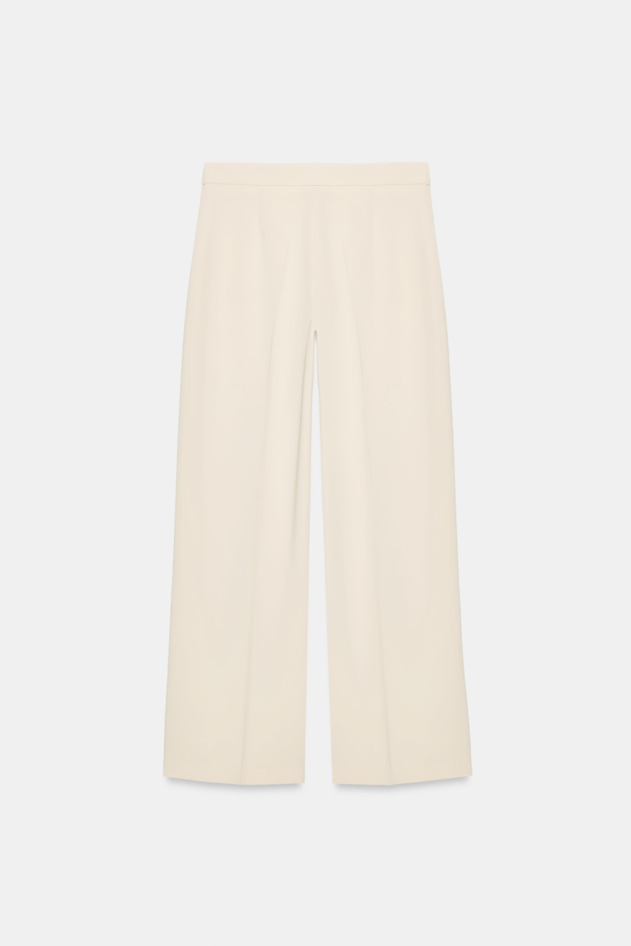 HIGH-WAISTED STRAIGHT LEG PANTS