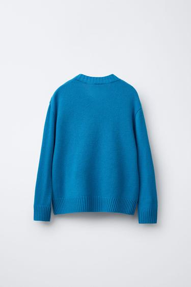 PULL AVEC LAINE ET CACHEMIRE BENSIMON ® X ZARA  - Bleu fluo de Zara - Image 1