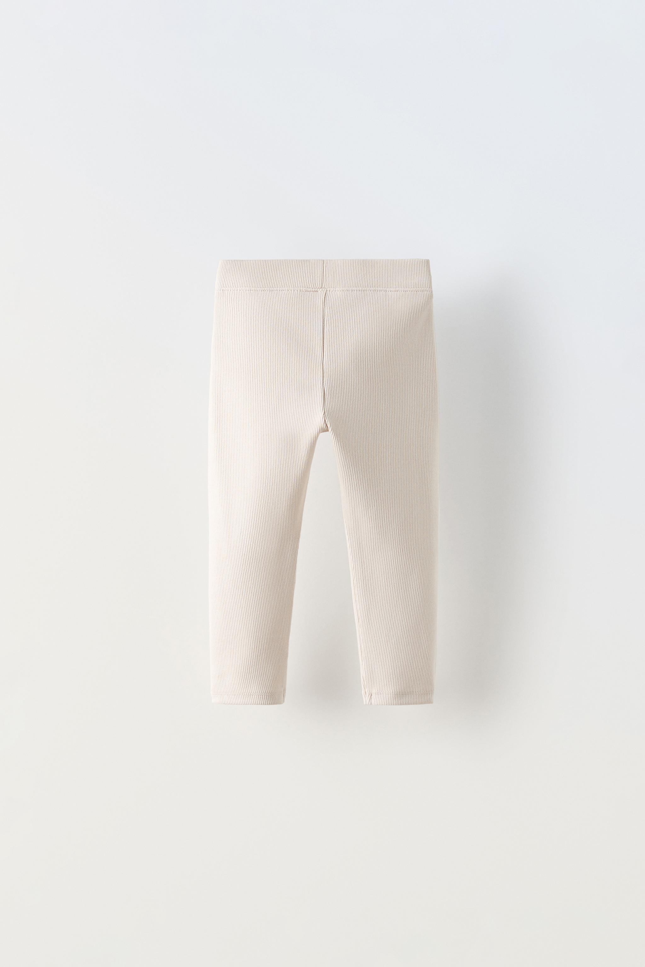 Beige leggings zara online