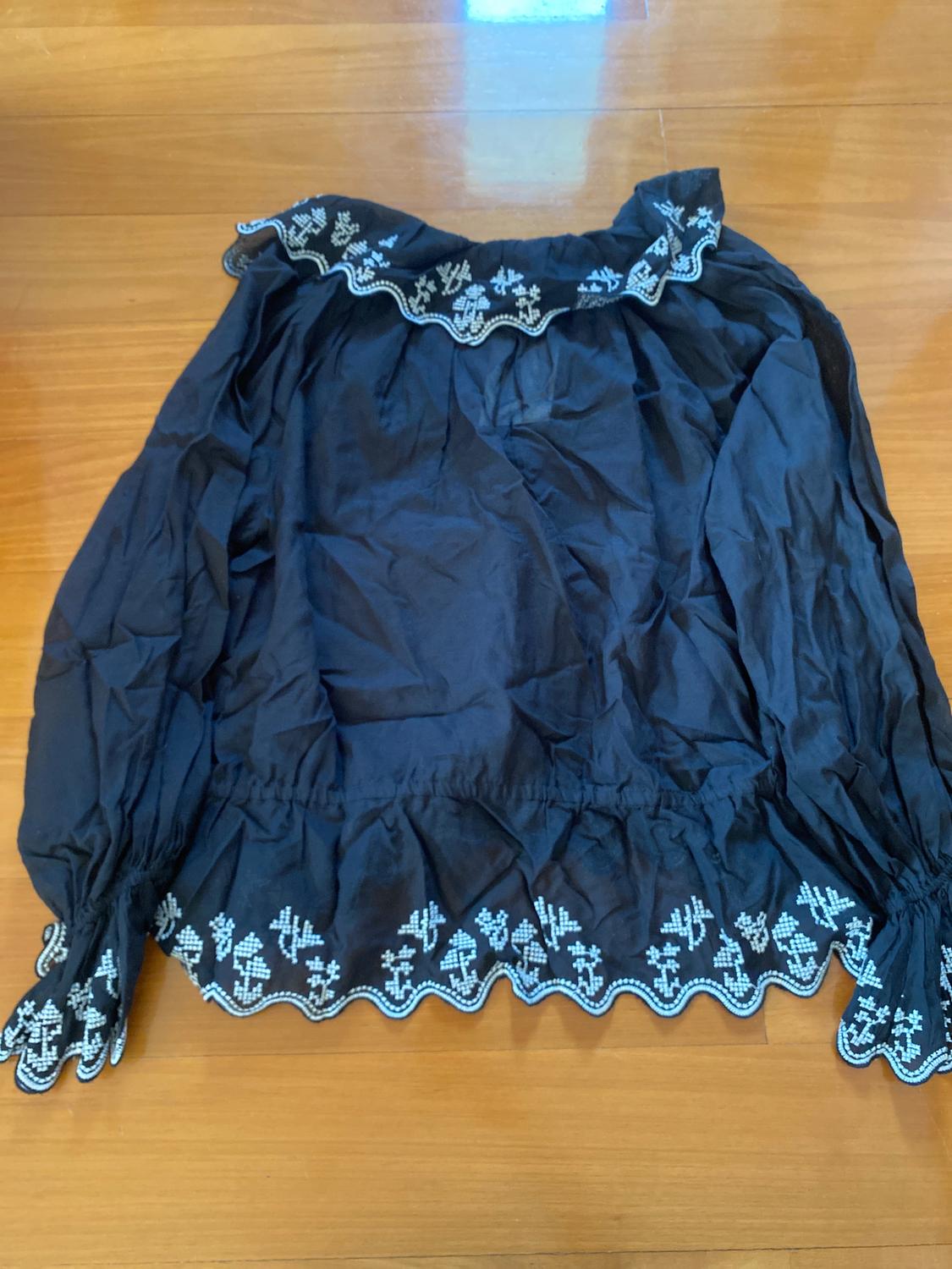 ZW COLLECTION EMBROIDERED RUFFLE BLOUSE - Image 5