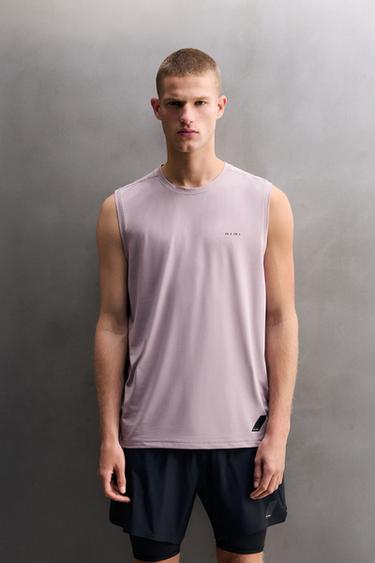 TECHNICAL TANK TOP - Pale pink by Zara