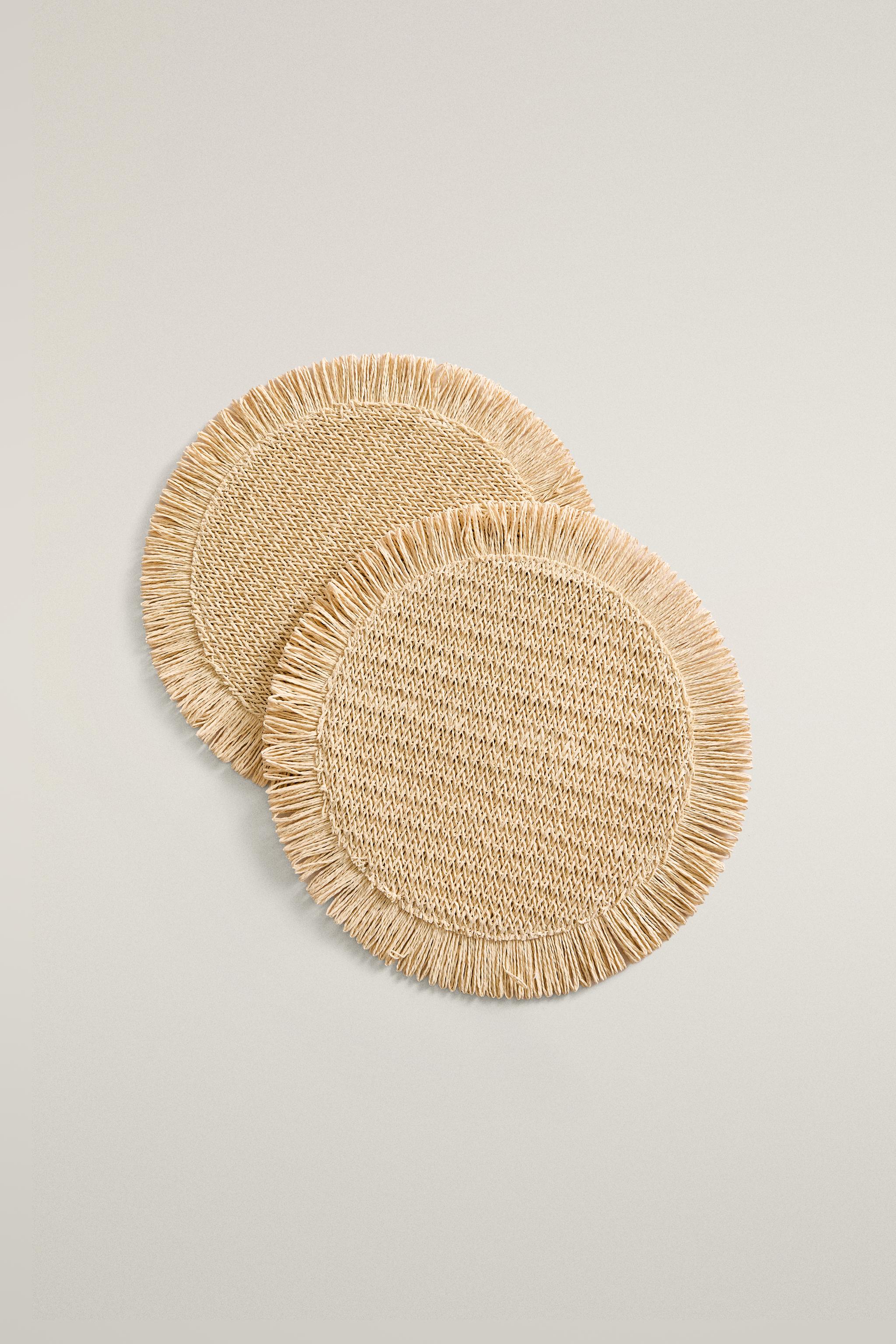 FRINGED PAPER PLACEMAT (PACK OF 2)