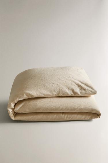 COTTON AND LINEN DUVET COVER - Ecru by Zara - Image 4