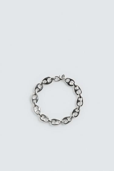 METAL CHAIN LINK BRACELET - Silver by Zara
