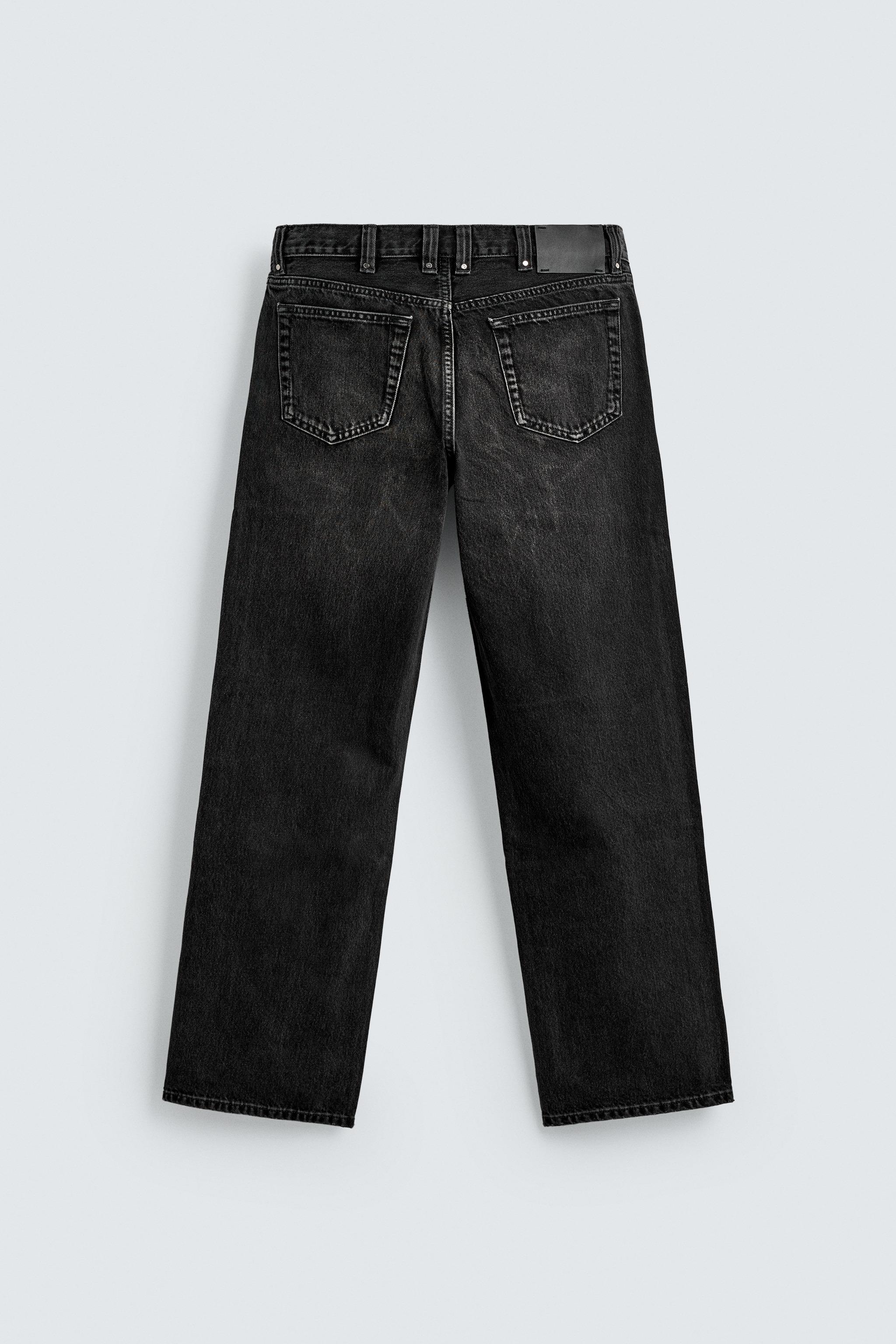 ストレートフィットデニムパンツ - ブラック | ZARA Japan / 日本