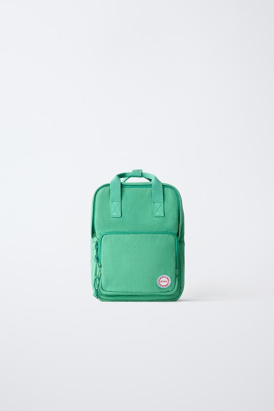 MOCHILA MONOCOLOR - Verde de Zara - Imagen 0