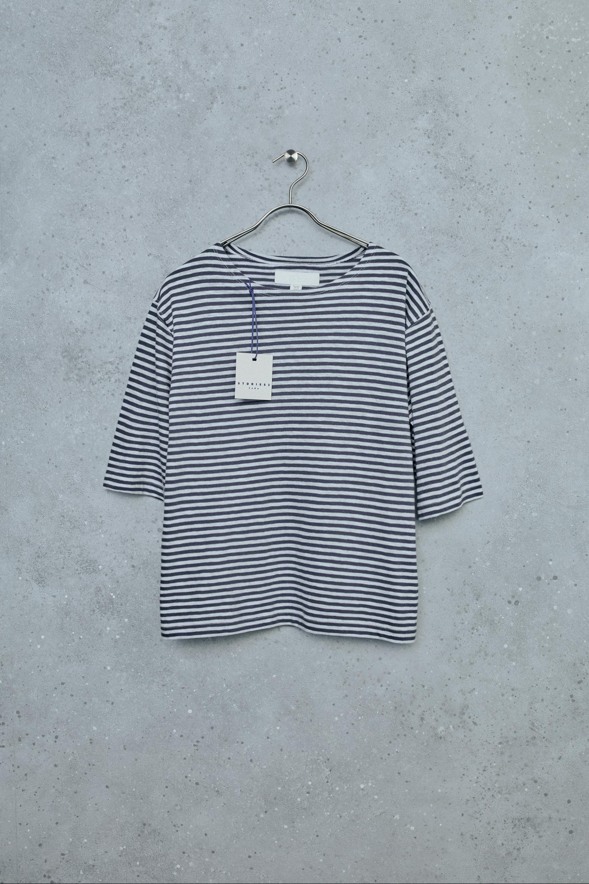 Детские футболки Zara STORIESZ - STRIPED T-SHIRT — фото 2