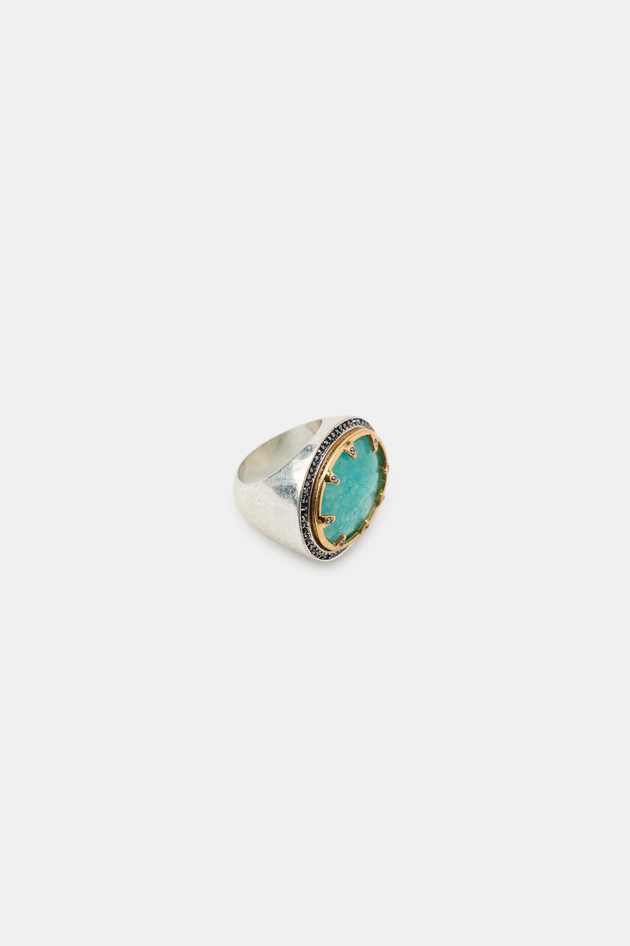 RHINESTONE STONE RING