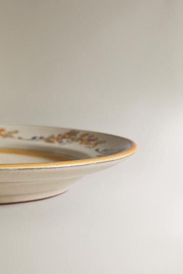 ASSIETTE À DESSERT TERRE CUITE FLORALE - Beige de Zara - Image 3
