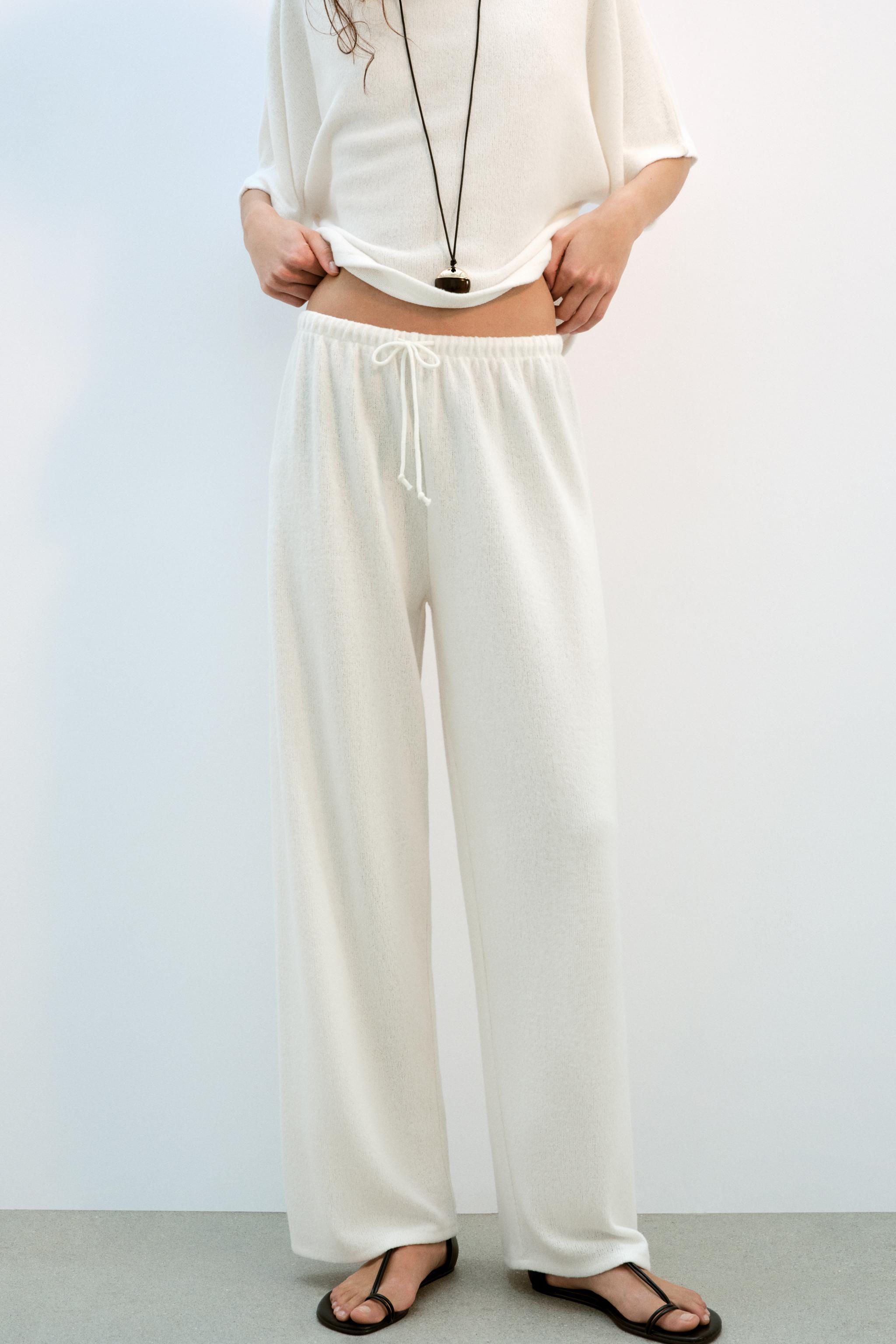 Zara Rustik Geniş Paça Pantolon görsel 2